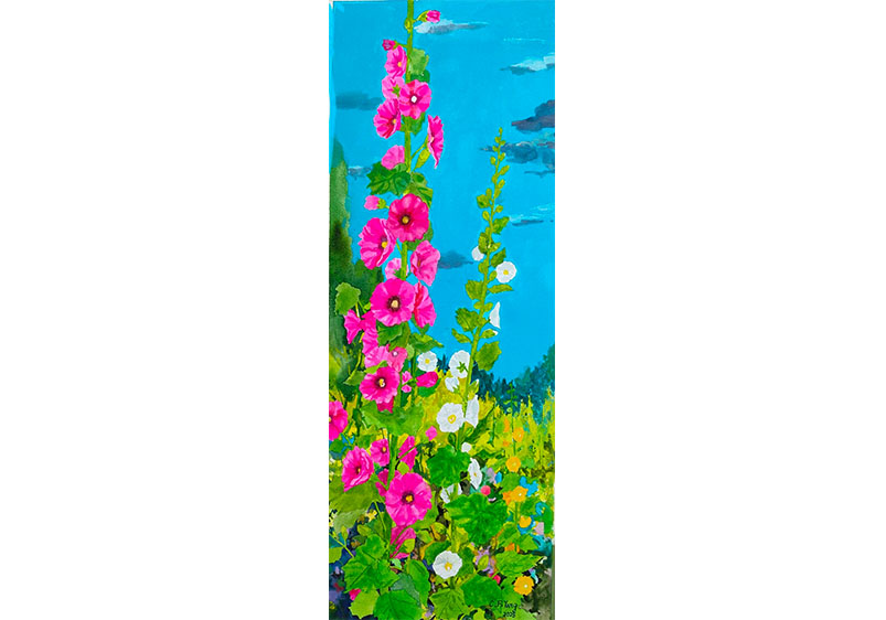 盛開的蜀葵, 楊其芳